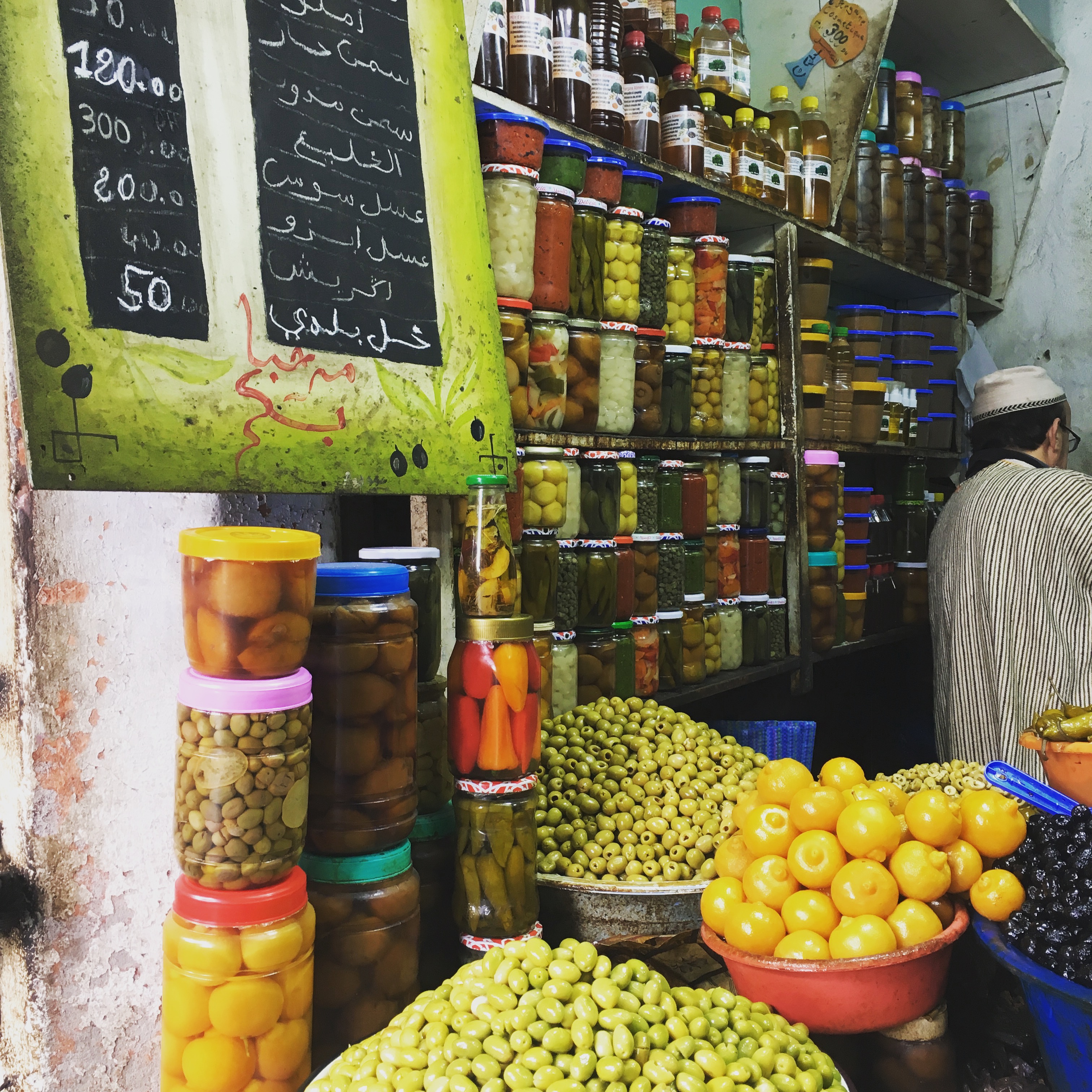 Olives, Jemaa Al-Fenaa, market